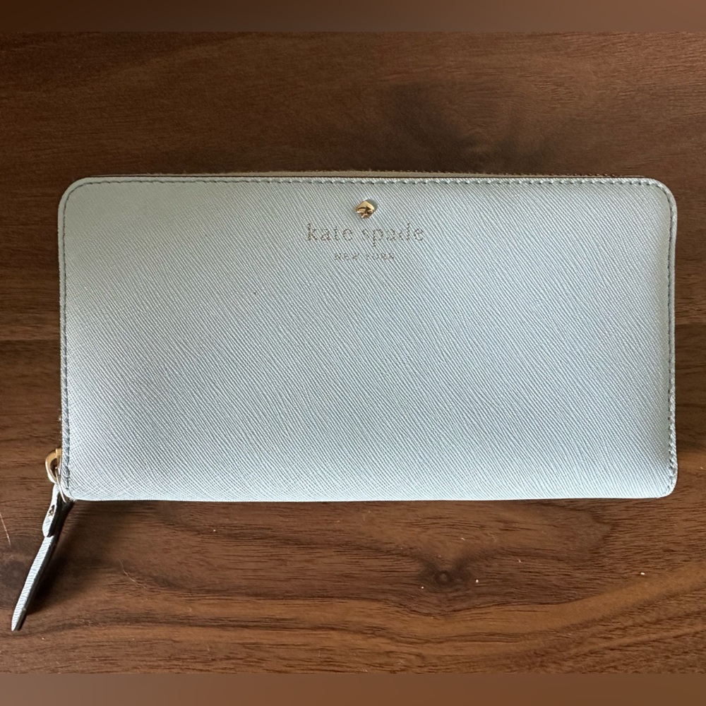 Kate spade Madison large continental wallet light blue